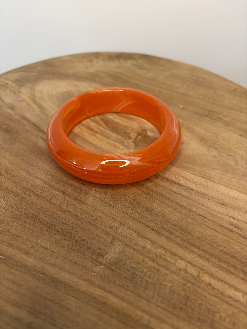 Bracelet Jonc Orange Vif