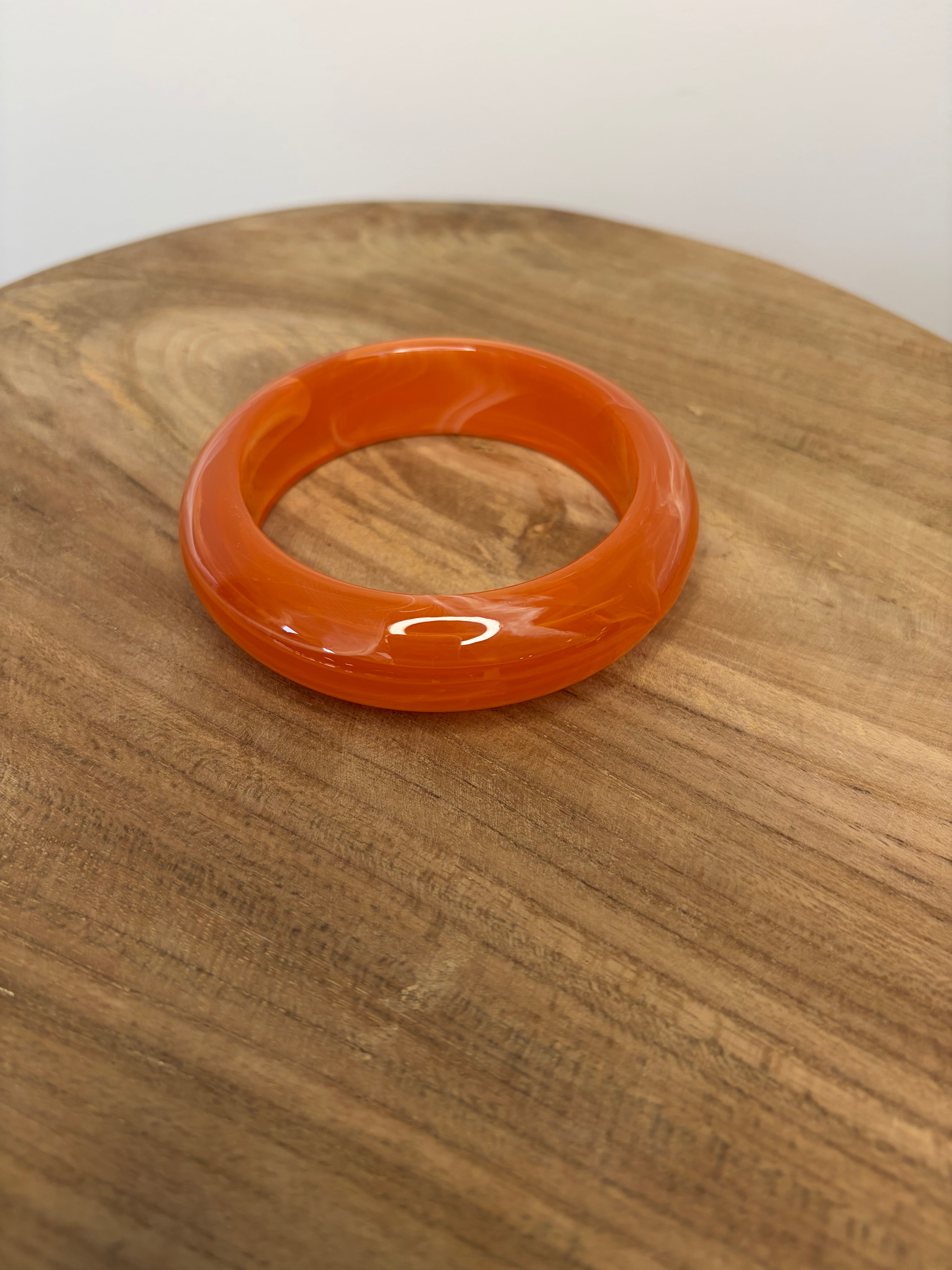 Bracelet Jonc Orange Vif