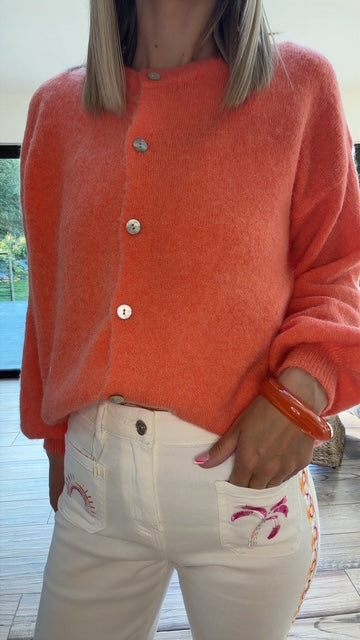 Bracelet Jonc Orange Vif